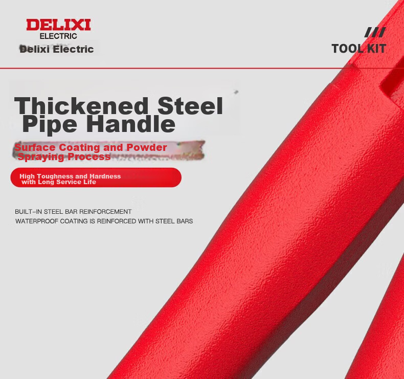 DELIXI ELECTRIC Industrial Grade Rebar Cutter Heavy-Duty Wire Cutter Iron Wire Pliers 8-Inch 13