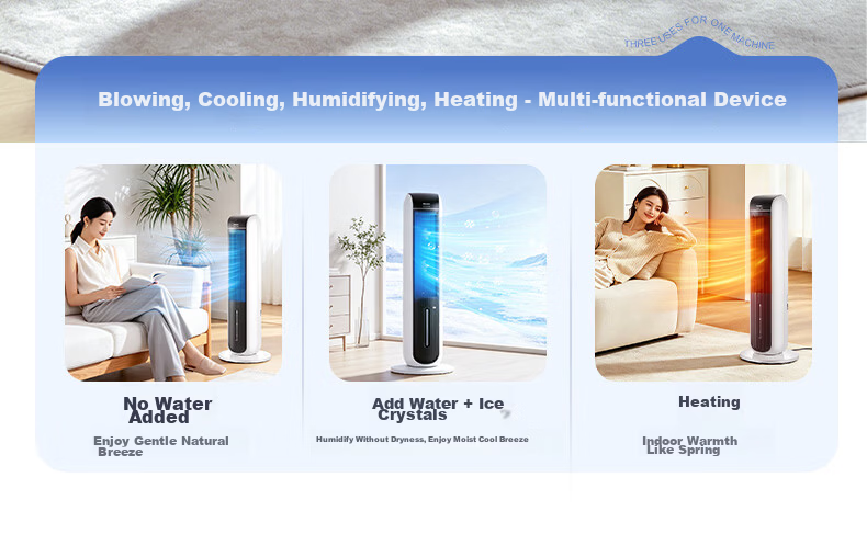 GREE [Negative Ion Aromatherapy Model] Cooling Air Fan, Home Water-Cooled Fan, Bladeless Tower Fan for Living Room, Purifying And Humidifying Electric Fan KS-04S62Dg 6