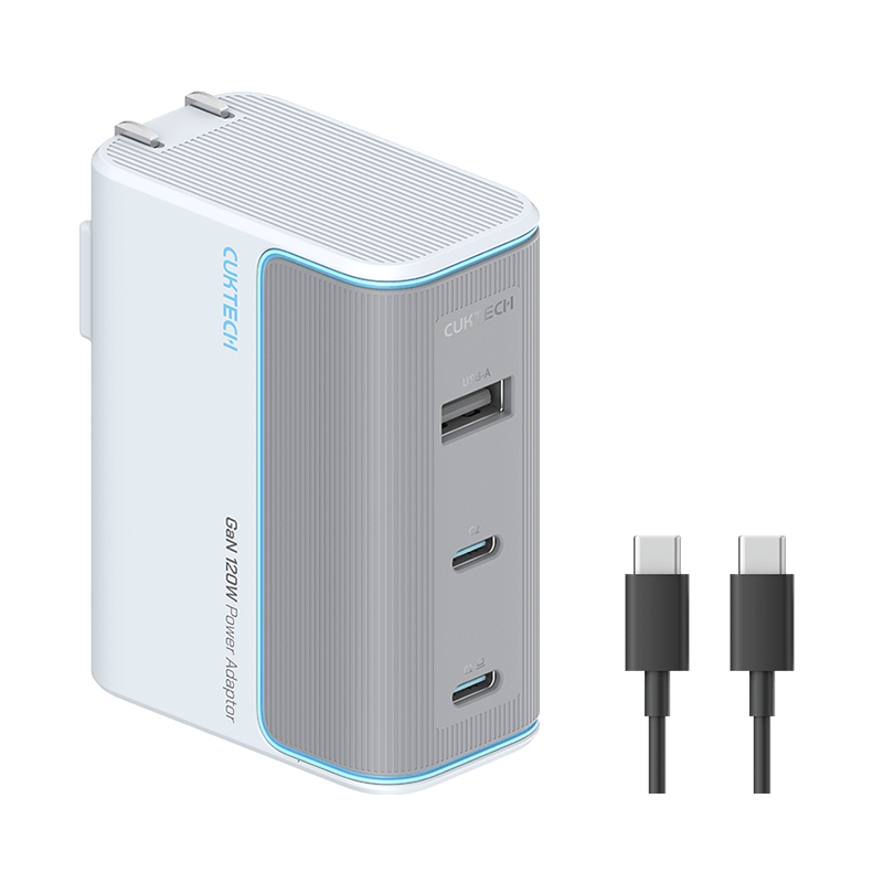 CUKTECH Cool State GaN 10 Super Flash Charger SE 120W/100W 3-Port Fast Charging Adapter Set for Honor Vivo Apple iPhone 17 Xiaomi Samsung Laptop