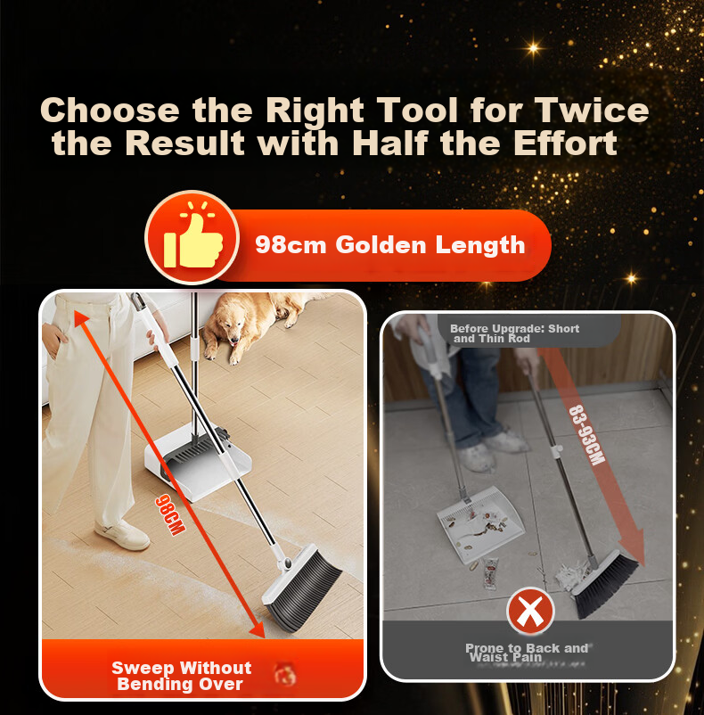 Jiabangshou Disposable Broom Dust Cover 100pcs Hair-Free Multi-Functional Sweeping Tool Lazy Floor Cleaning Gadget 2