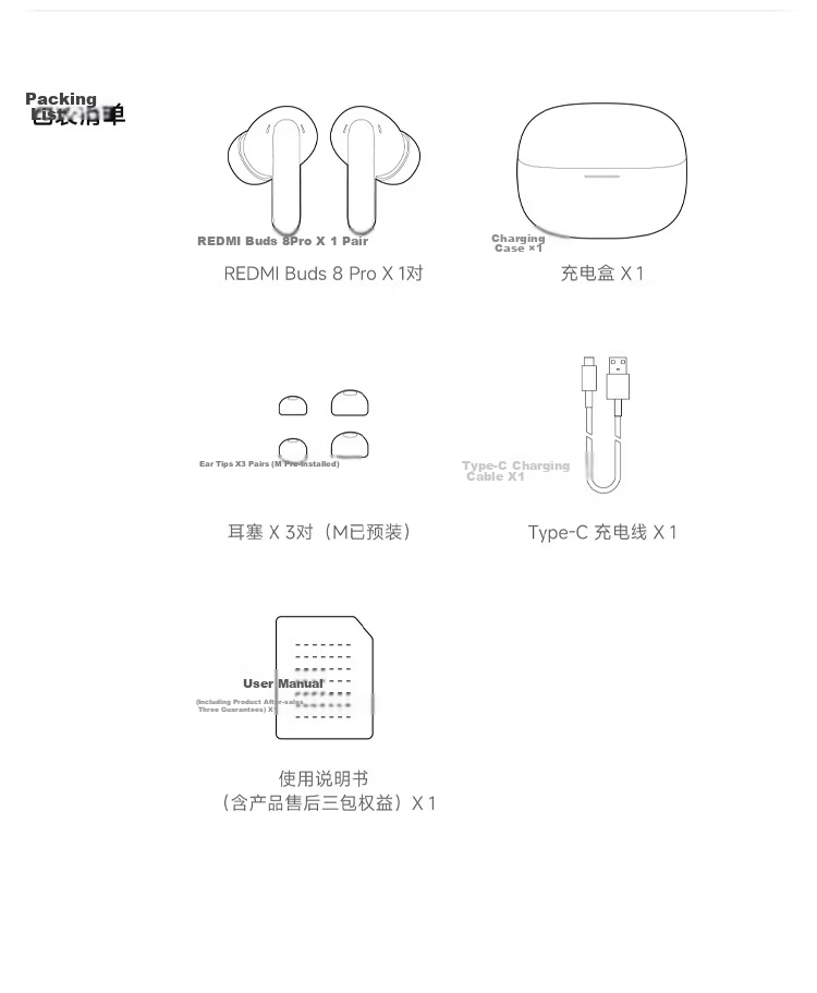 MI REDMI Buds 8 Pro True Wireless Bluetooth Noise Cancelling In-Ear Earphones for Android and Apple Phones Ice Glaze White 31