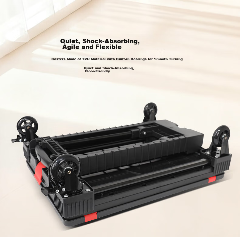 SELORSS Folding Hand Truck, Portable Cart, Trolley for Moving And Cargo, Turtle Cart, Wheeled Cart BY01 17