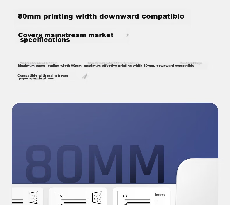 Deli DL-888D(NEW) Thermal Label Printer Commercial Office Adhesive Shipping Warehouse Logistics Label Fixed Asset USB Version 108mm 150mm/s 49