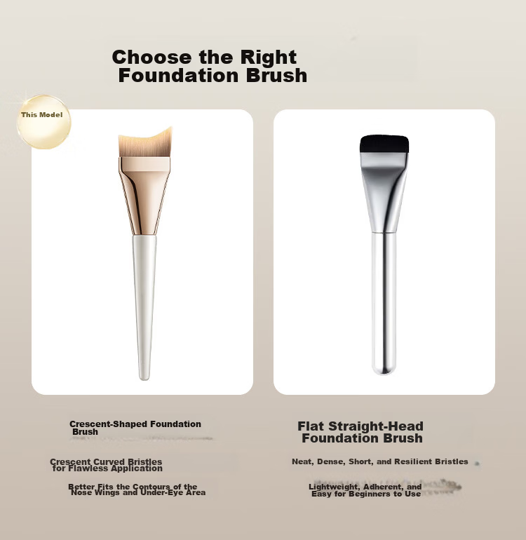 Meifuyu 191 Foundation Brush, Thin Flat Head, Seamless Mask Brush, Soft Bristles, Dual-Use Makeup Brush, Mud Mask Application Brush, MF8939 4