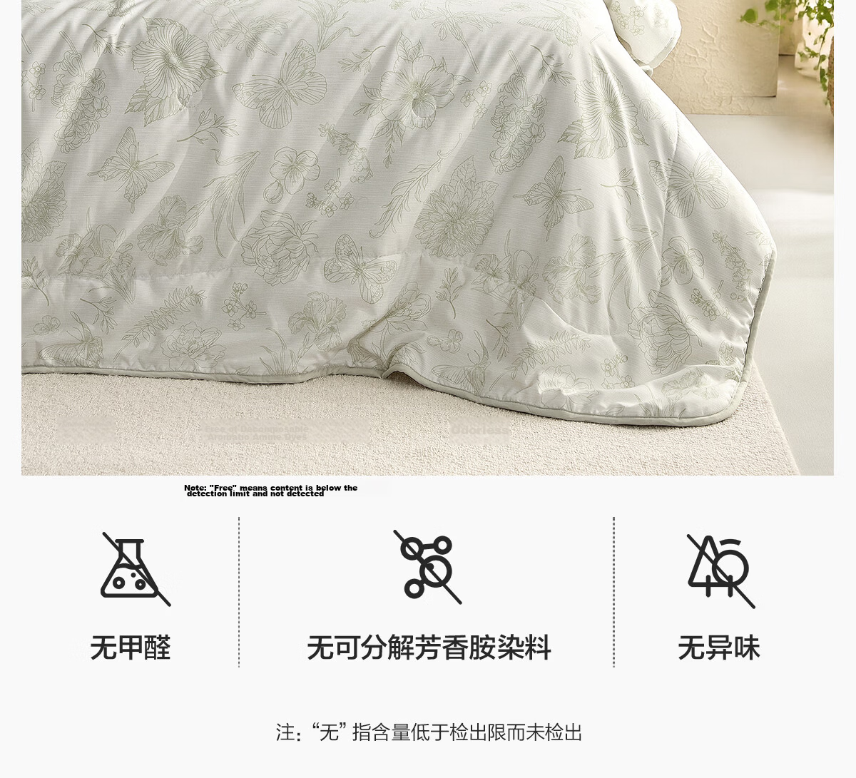 LOVO Luolai 100% Silk Quilt A-Class Antibacterial Quilt Air Conditioning Quilt Double Summer Quilt Approximately 3 Jin 220*240cm 9