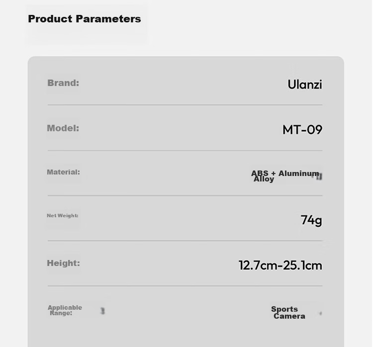 Ulanzi MT92 Tripod Extension Mount for GoPro DJI Action 6/5/4 Handle Insta360 Handheld Pole Feiyu Ace Pro2 Selfie Stick 16