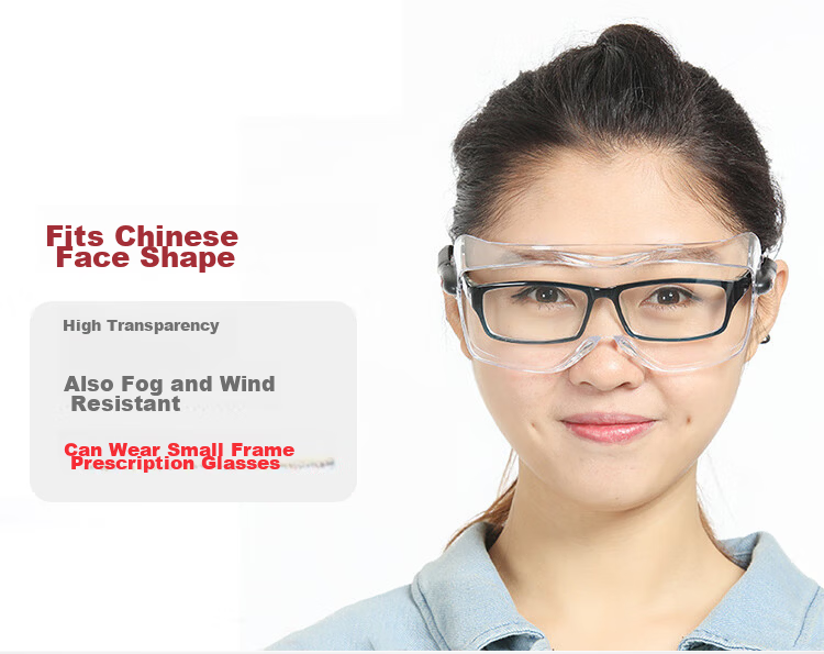 3M Protective Goggles, Dust And Fume Resistant, UV Protection, Safety Glasses, Impact-Resistant, Splash-Proof, for Factory And Laboratory Use, Clear Lenses, Suitable for Nearsightedness, 12308 8