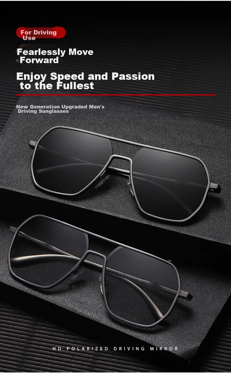 GOGOSOON Premium Aluminum-Magnesium Polarized Photochromic Sunglasses for Driving And Fishing, UV Protection Men's Sunglasses 4