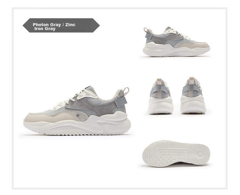 361° Men's Sports Shoes Yunshu 3, Spring And Summer Retro Mesh Thick-Soled Commuter Casual Dad Shoes for Men, 672316706-5 94
