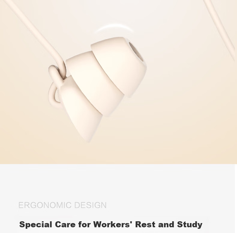 IKF Sleep Wired In-Ear Sleep Headphones Side Sleep Noise Cancelling Soft Earphones with Mic 3.5mm for Apple Android Yunyan White 9