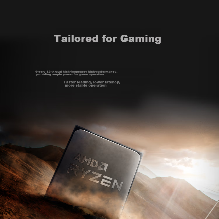 AMD Ryzen 5 5600 Processor (R5) 7nm 6-Core 12-Thread Up to 4.4GHz AM4 Boxed CPU for Gaming Valorant/CSGO 6