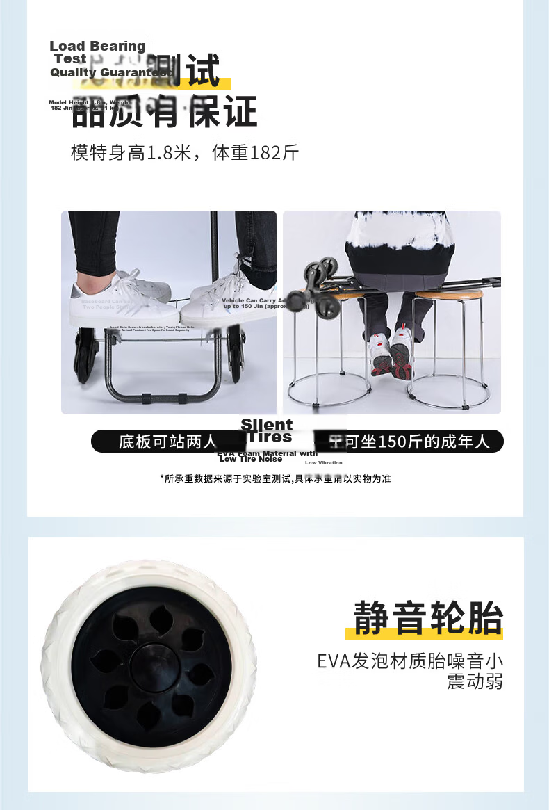 Artiya Grocery Shopping Cart Foldable Trolley Portable Elderly Luggage Handcart with Pull Rod for Supermarket and Stairs 10