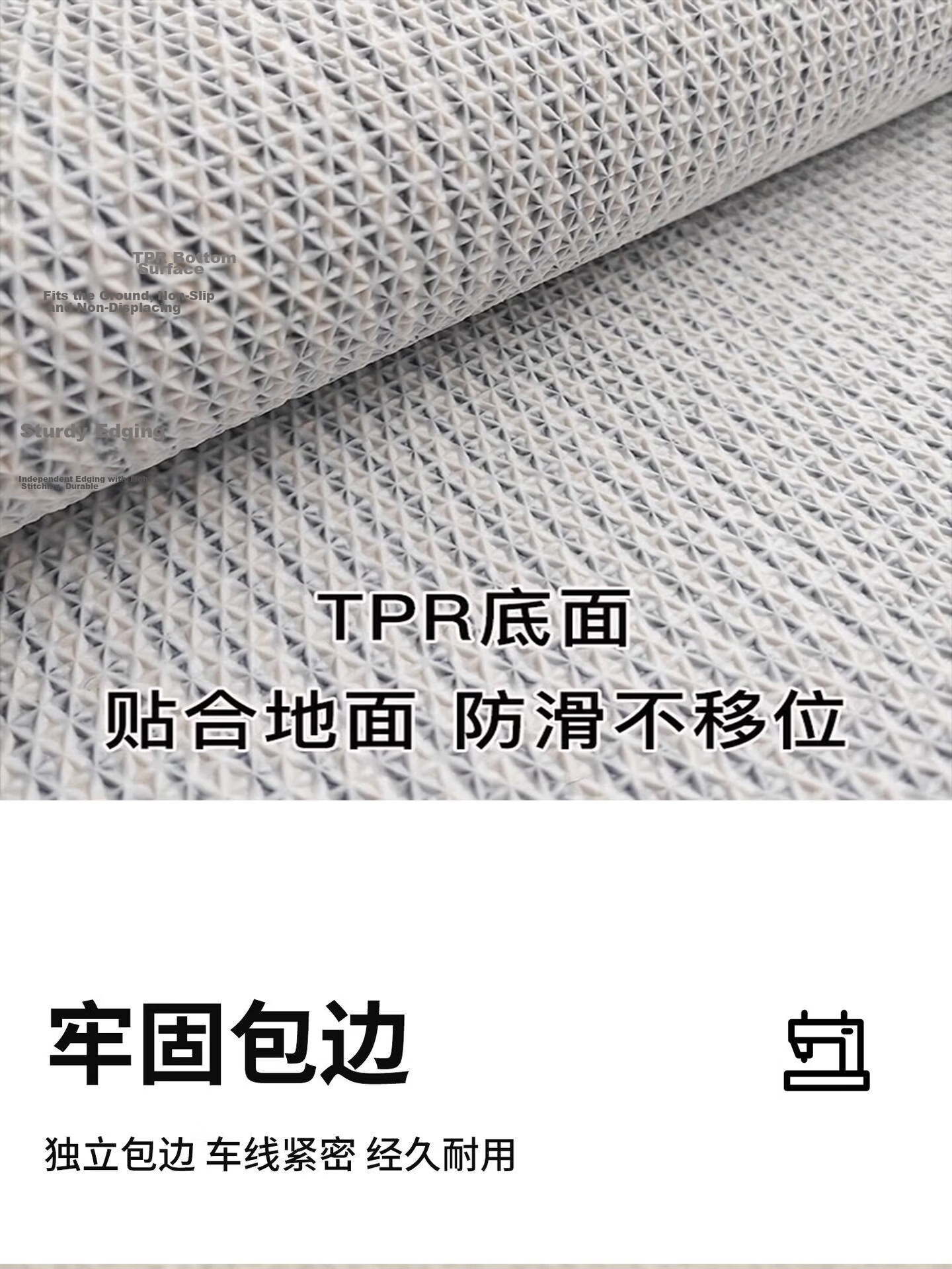 Aijiepu Bathroom Floor Mat Absorbent Non-Slip Toilet Door Mat Quick-Dry Entrance Rug 50*80cm 7