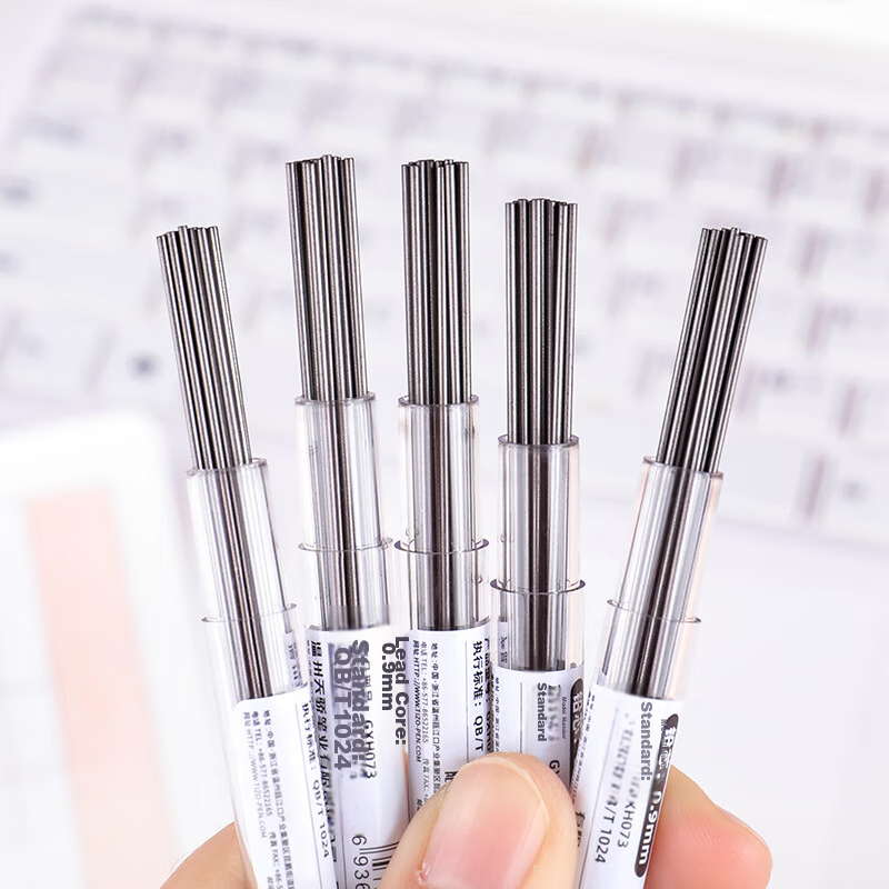 Dile Correct Posture 0.9mm Mechanical Pencil Lead Refill for Elementary Students, Durable, No Sharpening Needed, 5 Boxes, Model 3232 3
