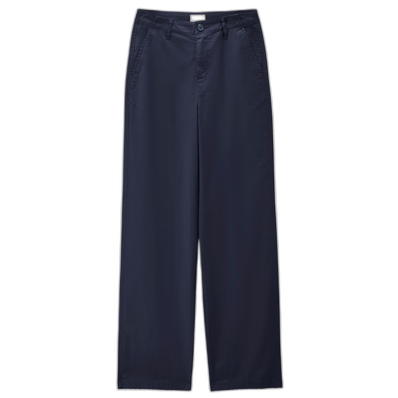 Giordano Women's Pants 2026 New Elastic Cotton Solid Color High Waist Straight Casual Trousers 05416303
