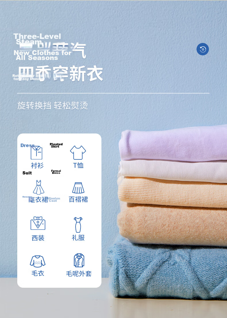 SUPOR Vertical Garment Steamer 35g/min High Steam 1.4L Water Tank Home Ironing Machine High Power Handheld Iron GT17BP Group Purchase Gift 21
