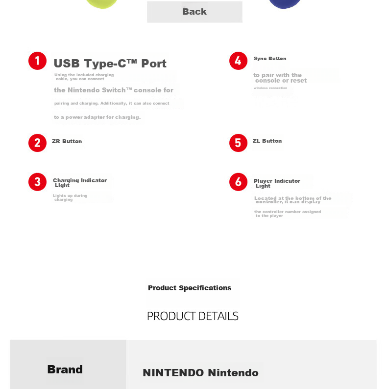 Nintendo Switch Pro Controller First Generation OLED Long-Lasting Gamepad Hong Kong Version, Guandao Limited Edition Controller, Switch Accessories, Bluetooth 7
