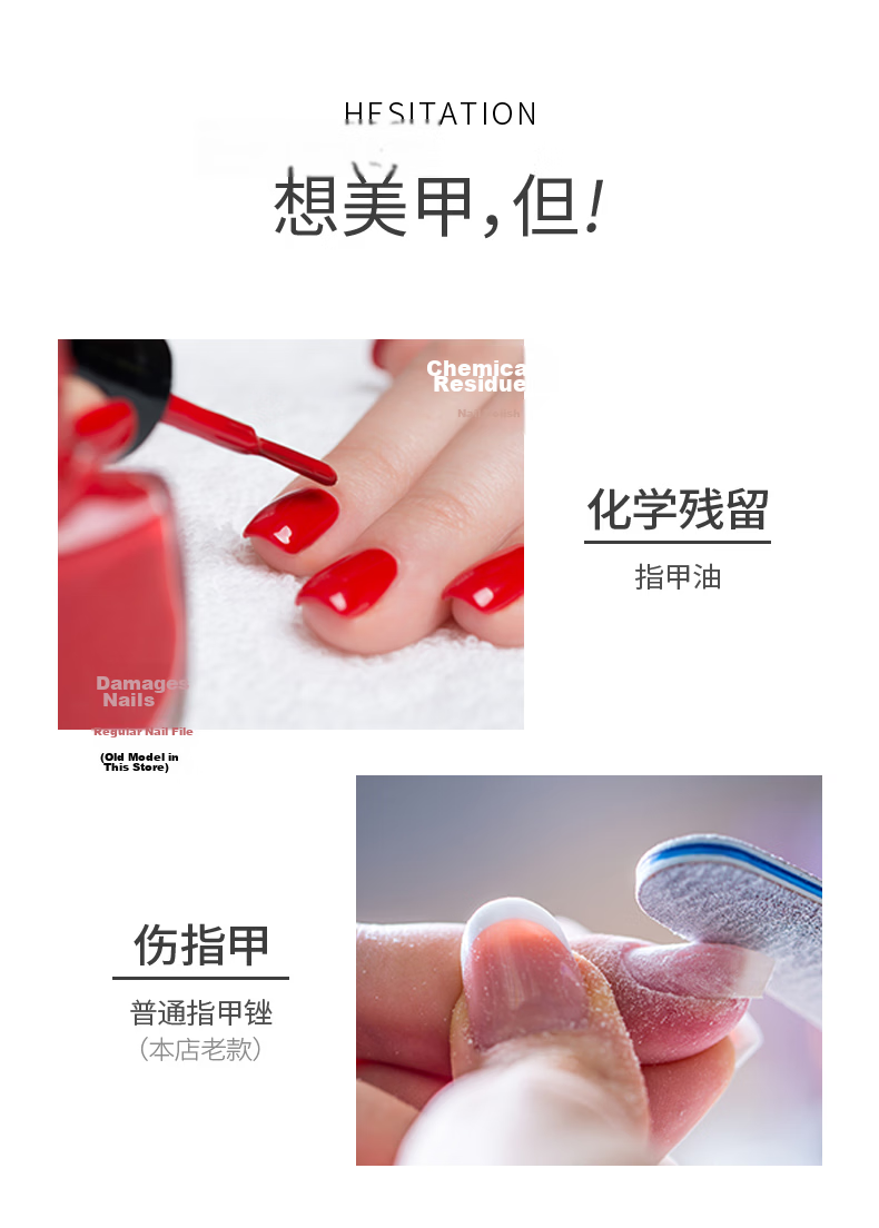 MR.GREEN German Glass Nail File Bright Nail Smoother Nail Buffing File Nail Shaping Pedicure Tool Nano File Mr-2166 Suitable for Children 6