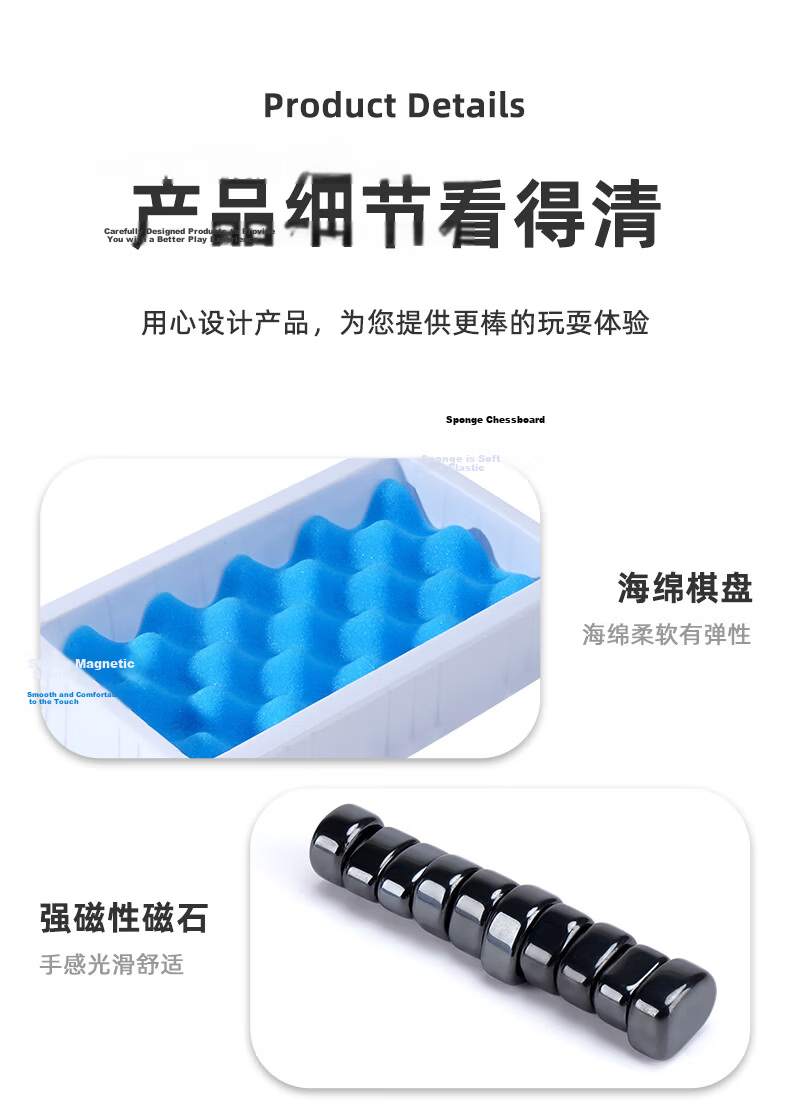 Hongqu Magnetic Minefield Board Game with 30 Magnets, Interactive Battle Training Tabletop Game, Educational Toy for Childre 12
