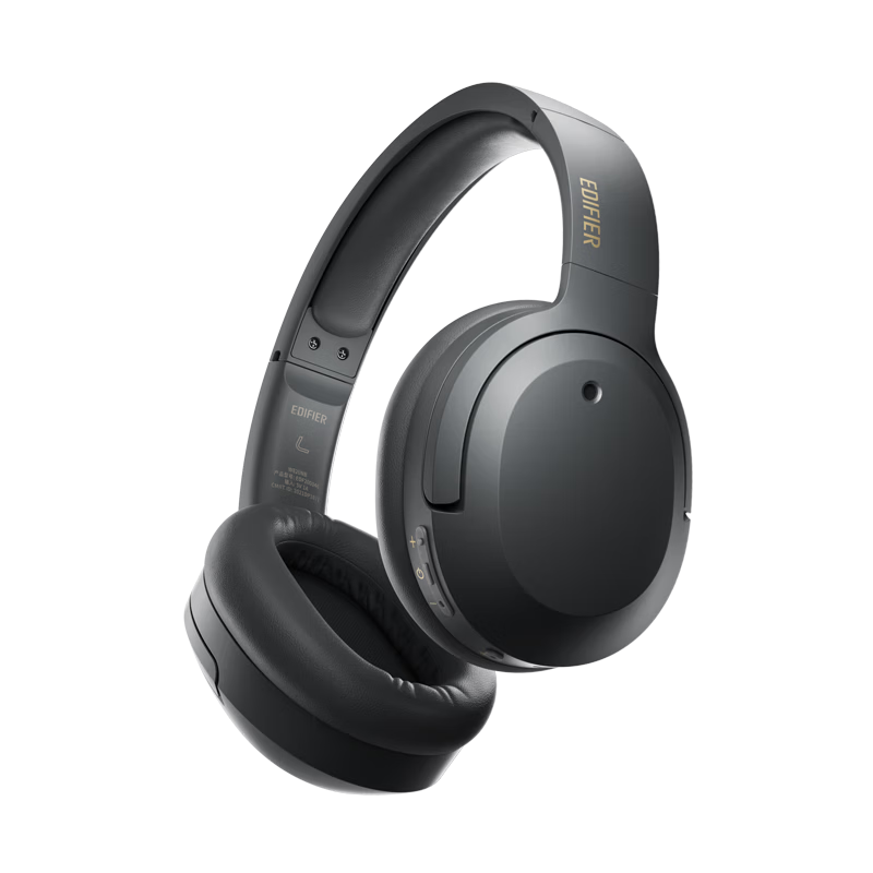 EDIFIER W820NB Dual Gold Standard Edition Over-Ear Active Noise Cancelling Bluetooth Headphones Athens Gray for Mobile Phone, Computer, and Laptop