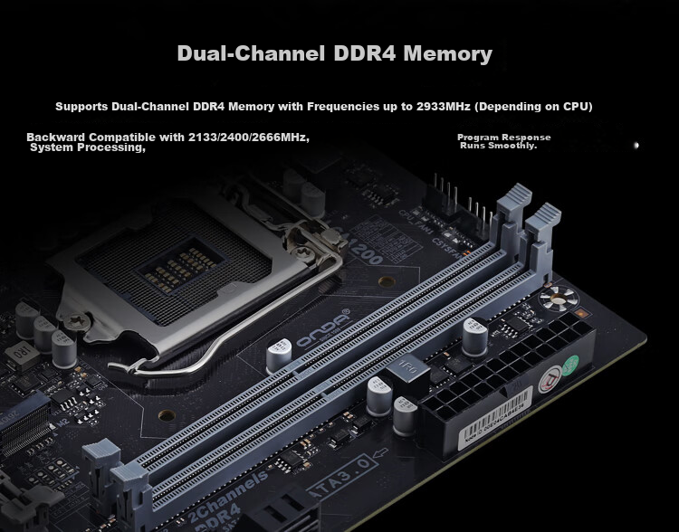 ONDA H510-VH Motherboard (Intel H510/LGA 1200) Compatible with Intel 11th/10th Gen Processors, Ideal for Office and Entertainment 4