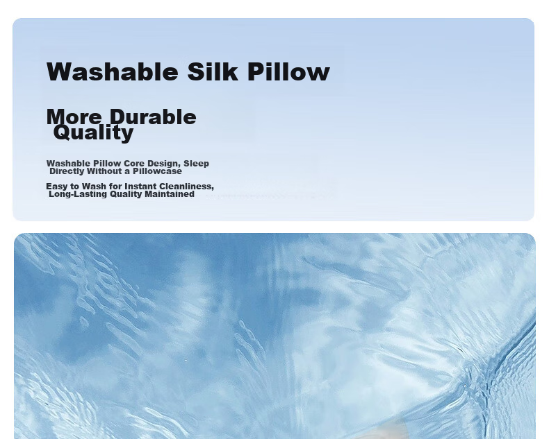 Mercury Home Textiles Silk Pillow PRO Cervical Spine Neck Protection Slow Rebound Memory Foam Class A Pillow Core Household Single 74*48cm 16