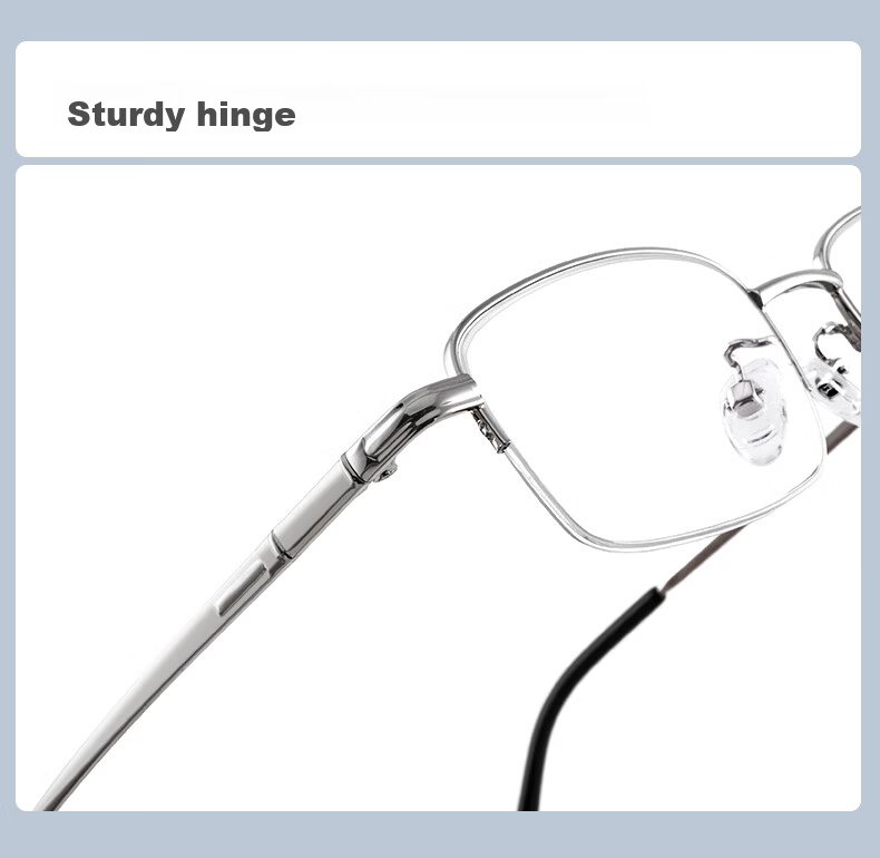 Yupintang Anti-Blue Light Reading Glasses for Men, Semi-Rimless Metal Reading Glasses for Elderly, Durable Reading Glasses for Women, 150 Degree, Father's Day Gift 13