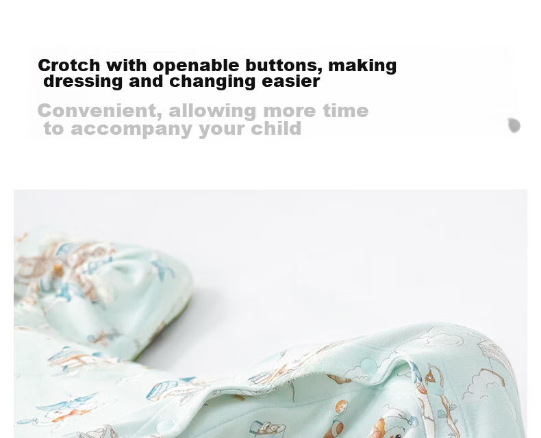 Betis Children's Pajamas Spring and Autumn Stylish New Boys Girls One-piece Baby Pure Cotton Homewear Set 19