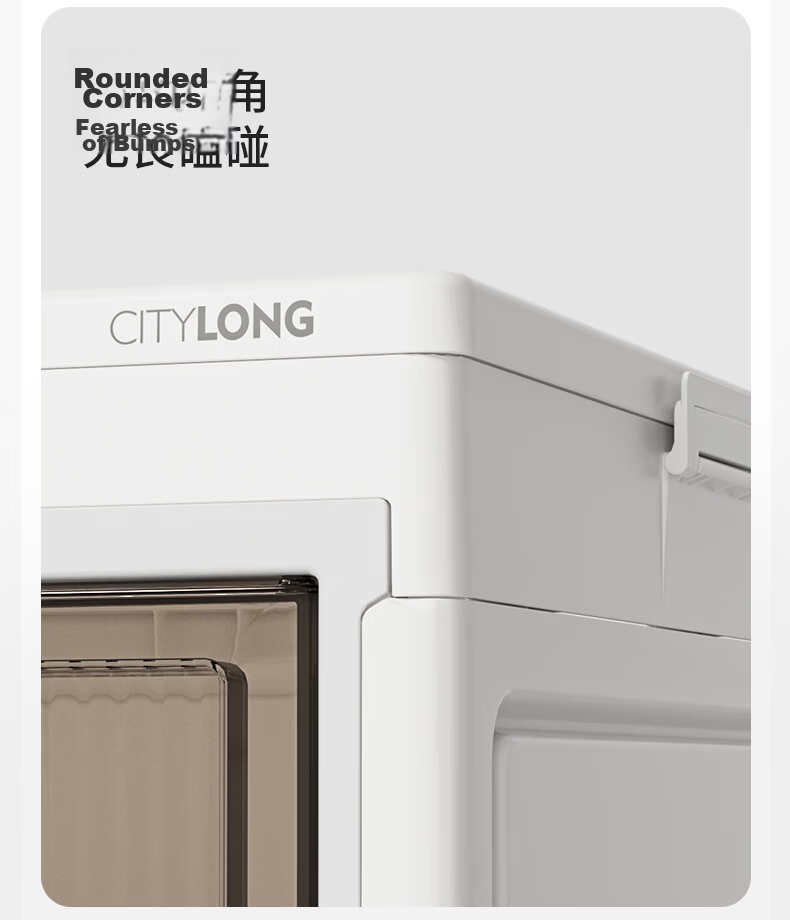 Xitianlong No-Installation Foldable Storage Cabinet Magnetic Storage Cabinet Bedside Storage Box with Universal Wheels 1 Cabinet 2 Boxes 68cm Width 19