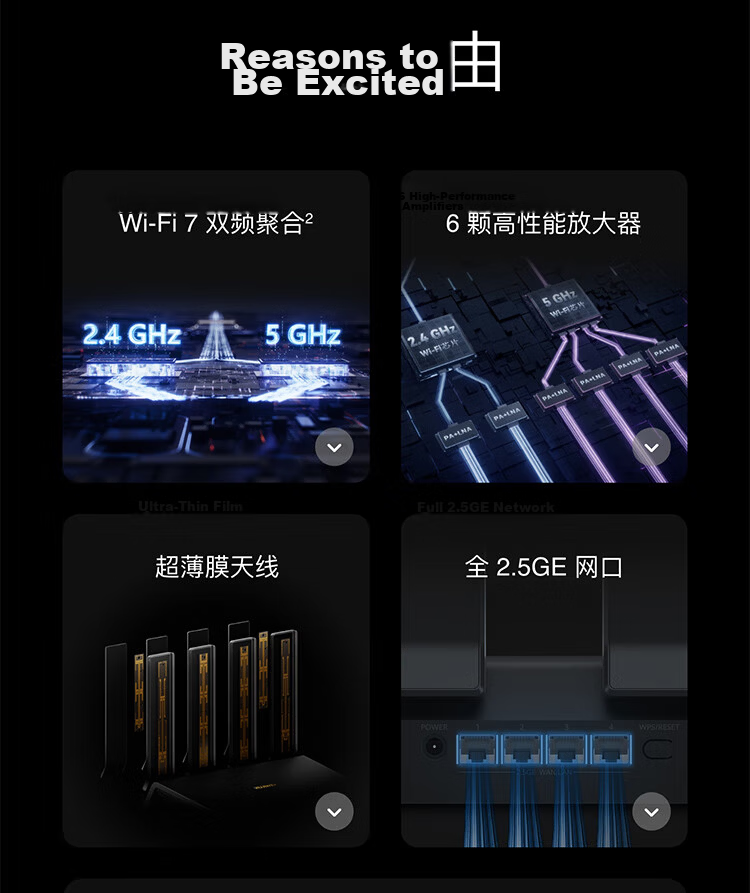 Huawei Router BE3 Pro Gale Edition [Pura 90 Compatible] WiFi 7+ Smart High-Gain Antenna Gigabit Wireless Home Router 4