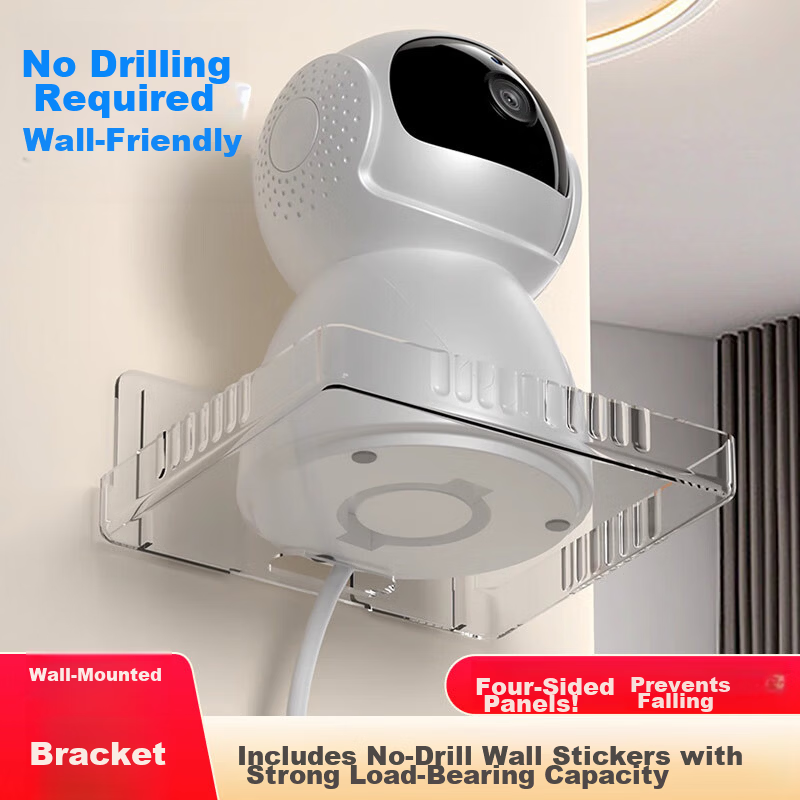 Jingjiayi Camera Bracket No-Drill Surveillance Mount Indoor Outdoor Home Monitoring Shelf Support