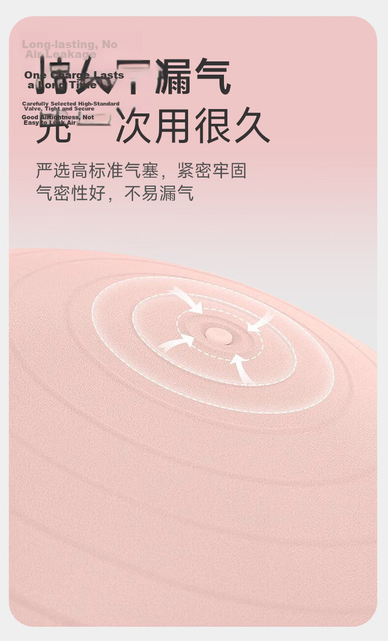 LI-NING Yoga Ball Fitness Adult Training Thickened Professional Explosion-Proof Non-Slip Compression 65CM 12