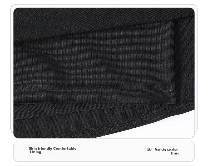 LI-NING Men's Loose Fit Boxer Swim Trunks Double Layer Beach Swimming Shorts Black 2XL 13