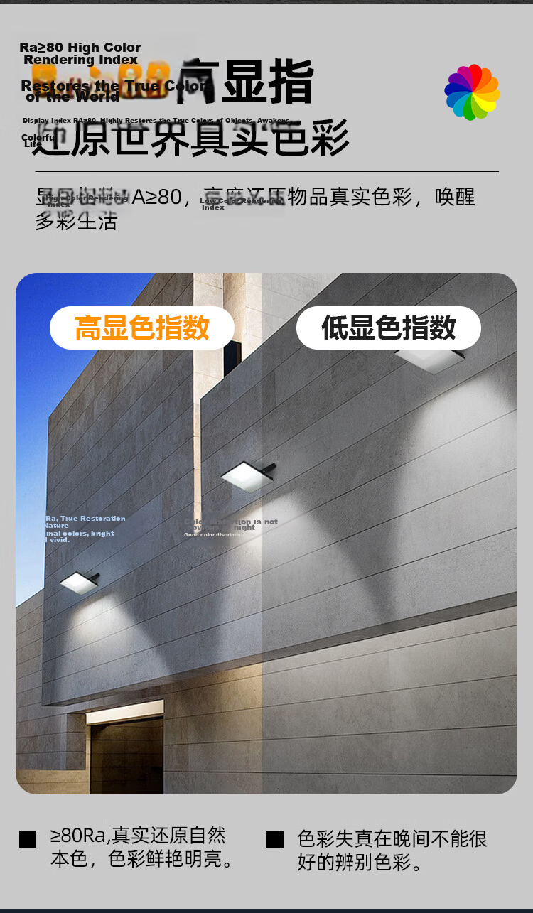 Foshanzhaoming LED Floodlight, Outdoor Spotlight, Exterior Lighting Lamp, Spotlight, Garden Light, 50W Tianyao IP66 7