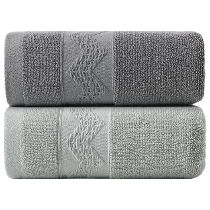 Grace A-Class Cotton Face Towel Soft Absorbent Bubble Pattern 2-Pack Sports Bath Towels
