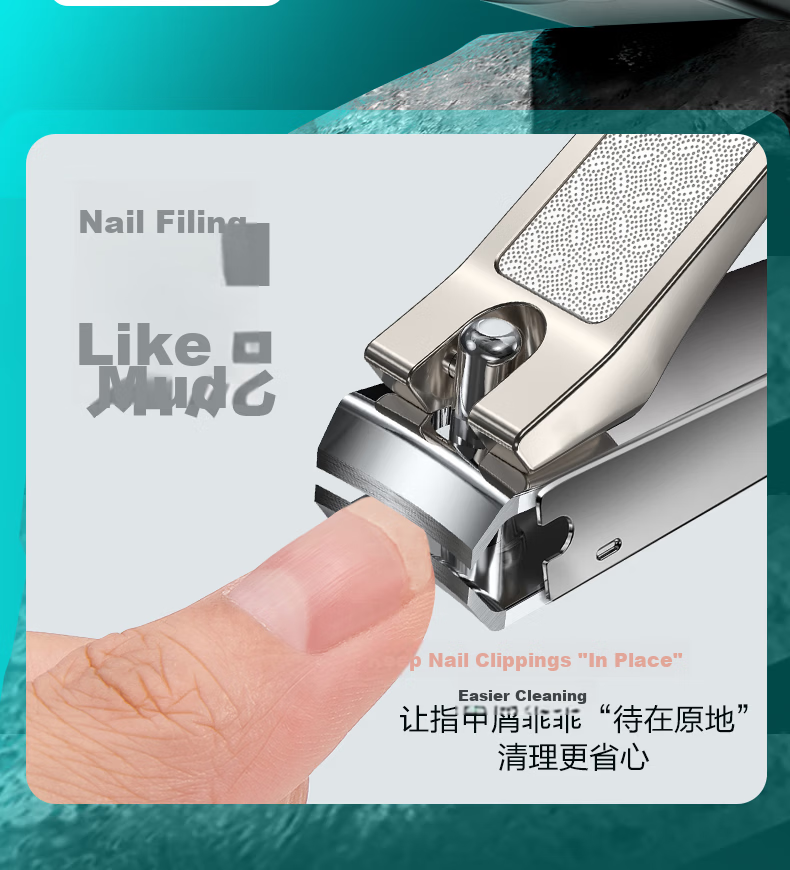 XIAOTIANLAI Nail Clipper Set with 19 Pieces Including Nail Clippers, Cuticle Trimmers, Ear Pick, Blackhead Remover, Nail Nippers, And Pedicure Knife 10