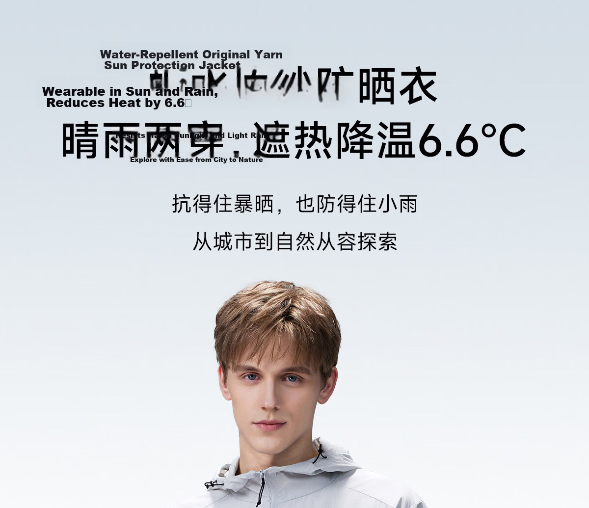 CAMEL Outdoor Original Yarn Sun Protection Jacket 2026 Spring Summer New Men's UPF1000 Cooling Water-Repellent Sports Jacket 1
