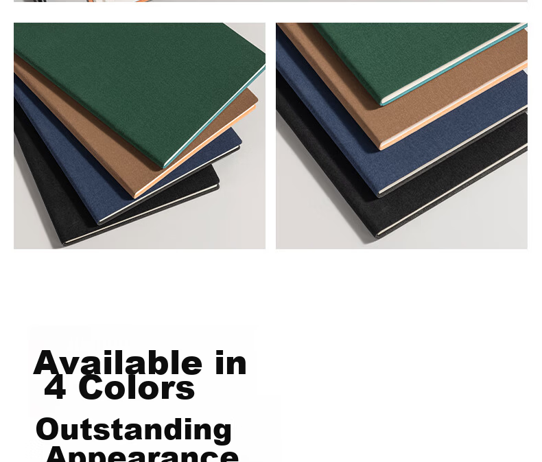 Deli Customizable Leather Notebook A5/112 Pages with Pen Insert, Soft Leather Cover, Elegant Skin-Feel Journal Diary Notebook, Morandi Color Series 22290 Brow 4