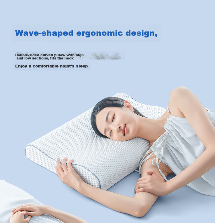 JD Jingzao Z Wave Wave Pillow Pro Aerospace Non-Temperature Sensitive Slow Rebound Antibacterial Memory Foam Pillow Large Size 40*60cm 12
