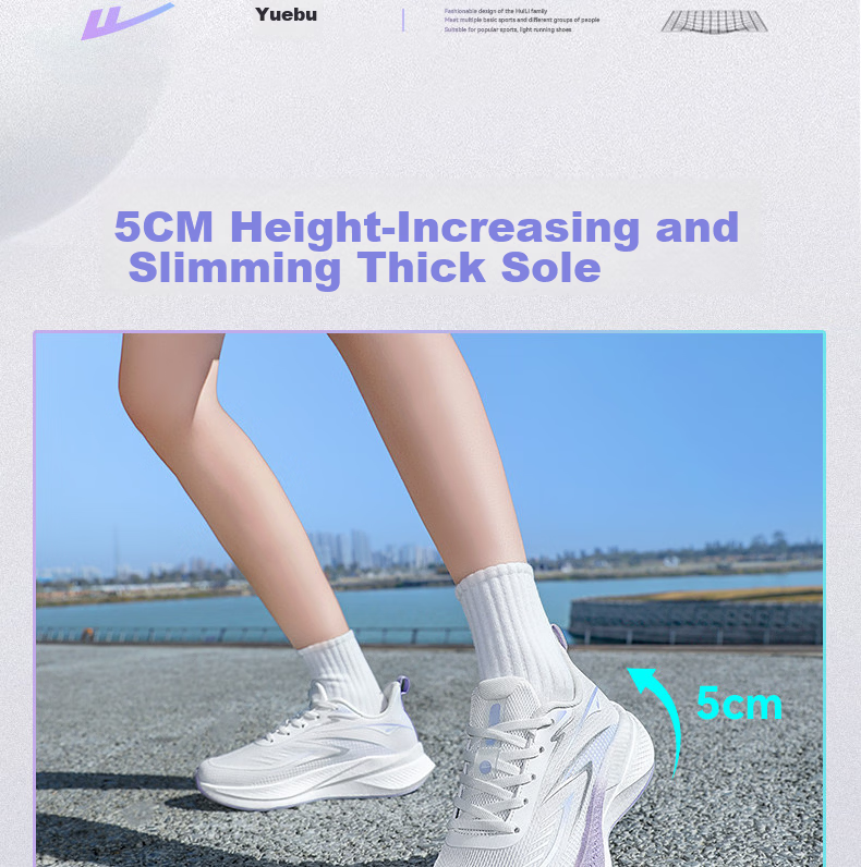 Warrior Women's Summer 2026 New Breathable Soft Sole Lightweight Casual Running Shoes 5593 White Purple Size 40 13
