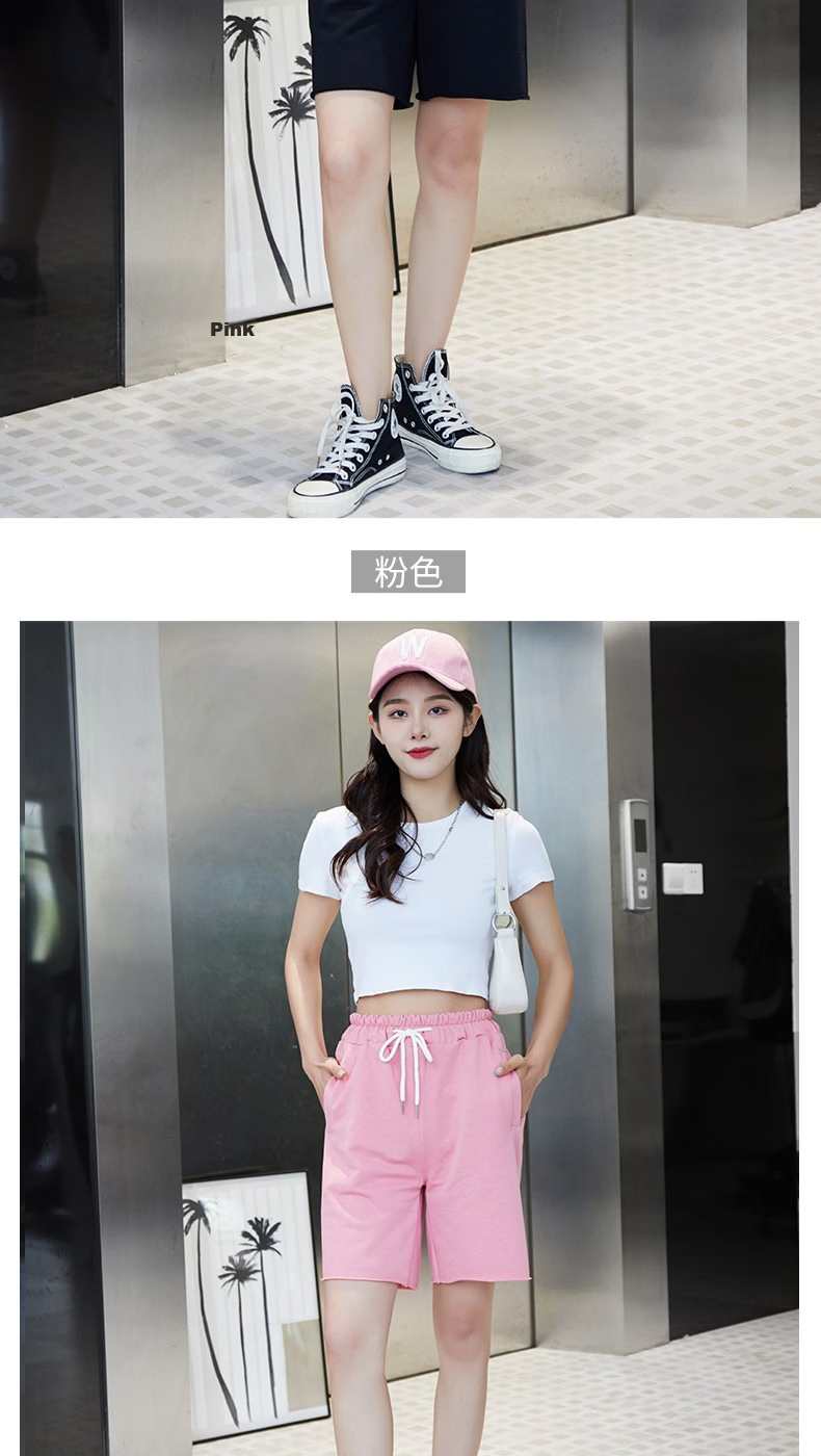 LangSha Women's Wide-Leg Sports Shorts, Lightweight Summer Pants, Loose-Fitting Knee-Length Shorts, High-Waisted Casual Running Shorts for Outdoor Wear 12