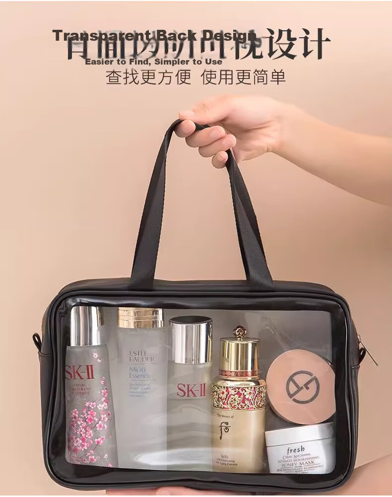 Jinghui Sichuang Travel Toiletry Bag Portable Swimming Storage Bag Business Trip Essential Waterproof Large Capacity Makeup Bag with Wet and Dry Separation 4