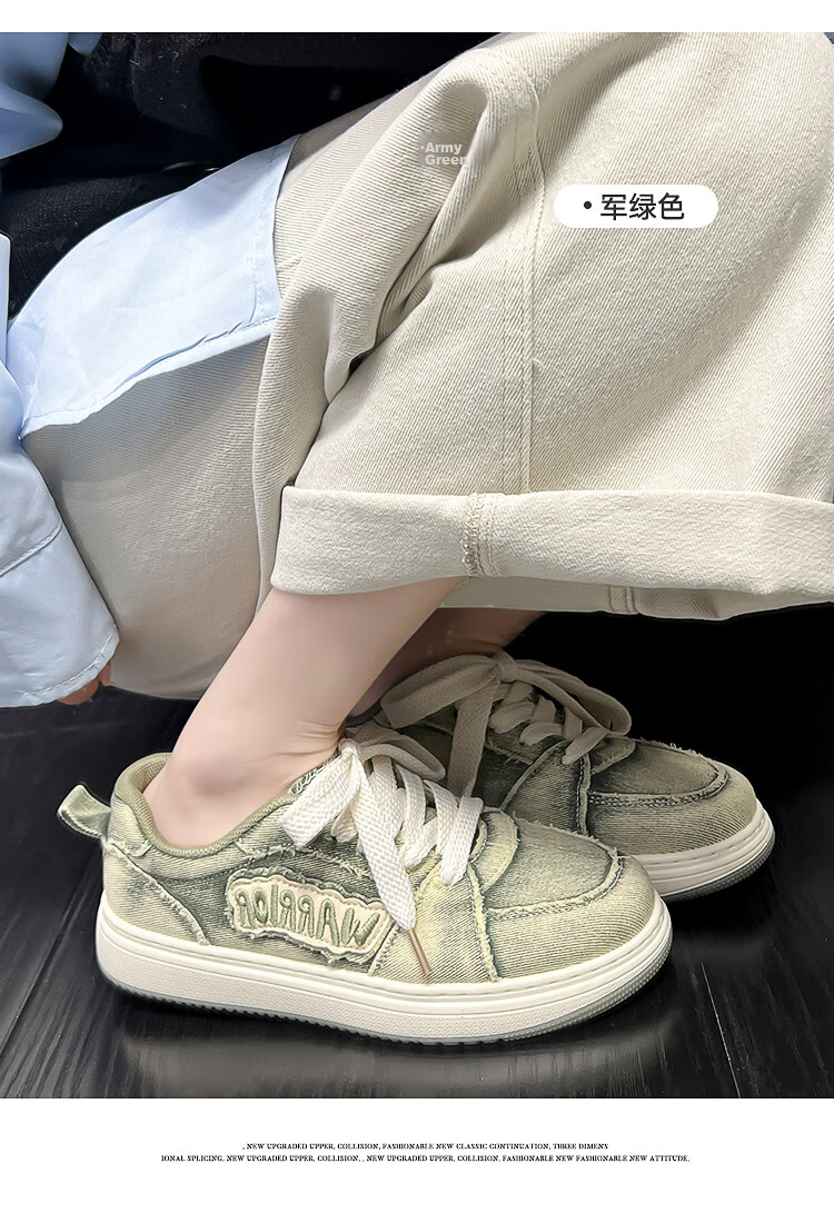 Warrior Women's 2026 Spring Autumn Fashion Sneakers Classic Versatile Retro Casual Shoes Dark Gray Size 38 20
