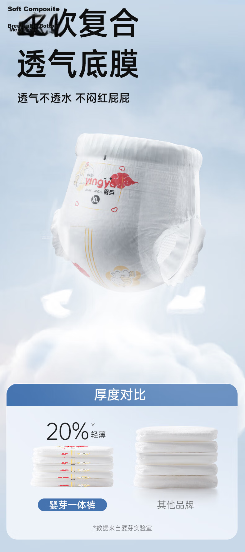 YINGYA All-In Pull-Up Diapers, Size L, 96 Pieces [8-11kg], Ultra-Thin, Dry, Breathable Baby Diapers, Full Coverage, Diaper Pants 8