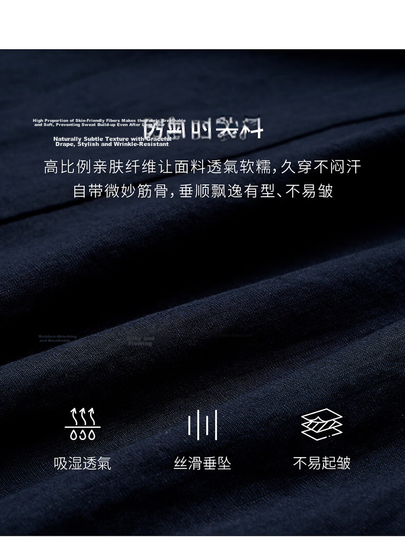 Olrain Eurier High Intelligence Style New Summer Polka Dot Scarf Design Lapel Slim Waist Dress Navy Blue M 2
