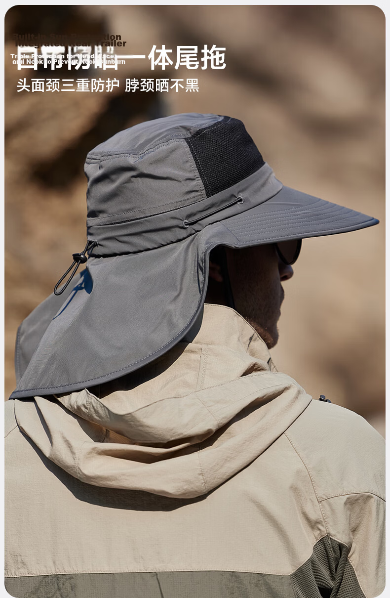 MISSION UV Sun Protection Hat for Men, Wide Brim Fishing, Bucket, Hiking Hat, Summer Outdoor UV Resistant Sun Hat 3