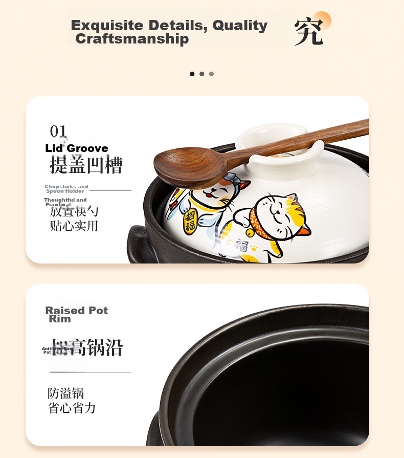 COOKER KING Clay Pot Stew Pot 4.5L Ceramic Pot for Soup, Medicinal Decoction, Porridge, Rice, Health Tonic, Large Belly Pot for Gas And Coal Gas Stoves 12