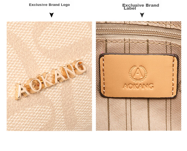 Aokang Women's New Fashion Underarm Bag Commuter Versatile Shoulder Crossbody Bag Birthday Gift High-End Feel for Girlfriend Wife 6