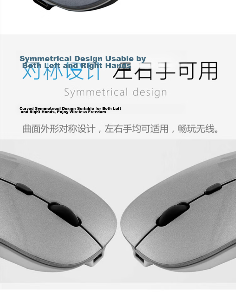 LINGSHE M175 Rechargeable Wireless Bluetooth + 2.4G Dual-Mode Silent Mouse Ivory White Bluetooth + 2.4G Dual-Mode Silent Version for Laptop 12