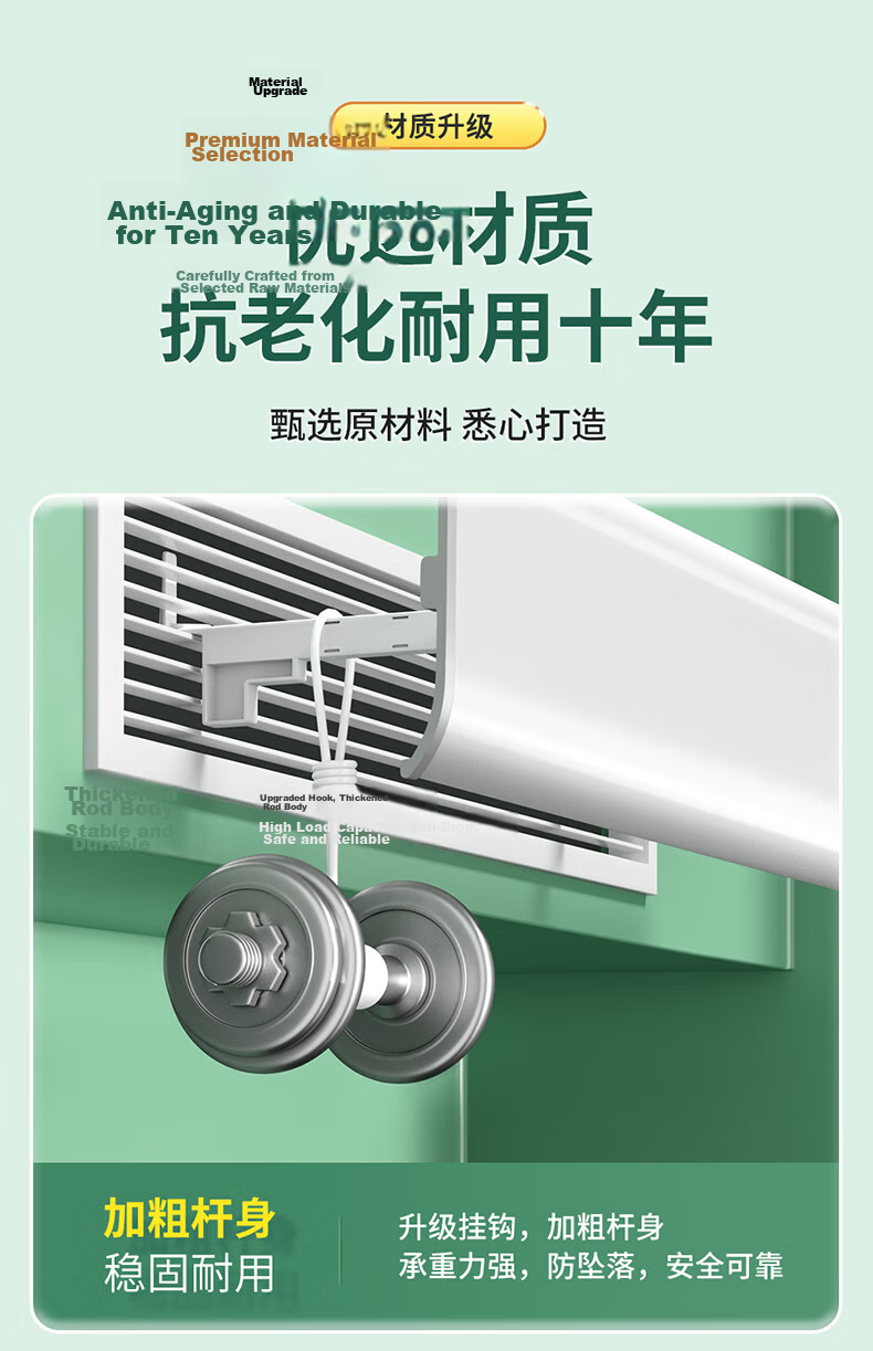 XIAO HUANG HOU Central Air Conditioner Wind Deflector Shield Anti-Direct Blow Panel Ceiling Unit Air Guide Cover Office Postpartum Universal Side Mount 80cm 16